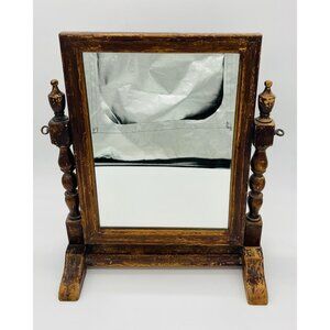 Wood Frame Dresser Mirror, Paine Furniture Co Boston, Large Swivel Shaving Mirro